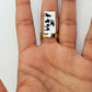 10k Real yellow Gold Nugget men Ring Sizable casual, squared gold ring 10kt