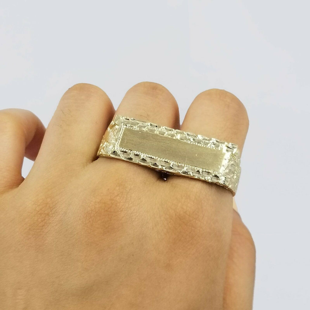 Personalized Double Finger Ring For Men Gold Plated Stainless Steel Hip Hop  Band Stainless Steel Jewelry, Creative Blank Rapper Gift For Boyfriend From  Guozhuwu, $10.59 | DHgate.Com