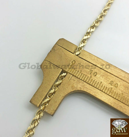 10k Gold Rope Chain with Pendant,Pharaoh Head Charm with Chain in Various length