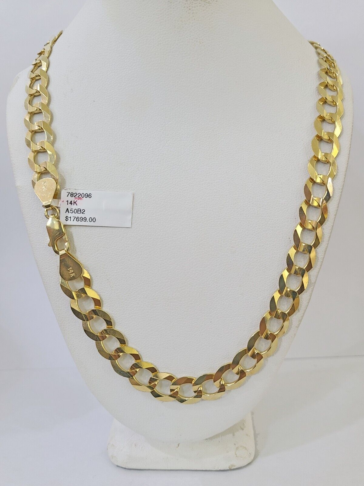 14k Gold Cuban Curb Link chain 9mm Solid 24 Inch Real Yellow Gold