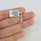 10k Real Yellow Gold Genuine Diamond Initial A-Z Alphabet Charm Letters Pendent