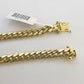 Solid Real 10k Gold Chain Miami Cuban Link 6mm Box Lock 22" Yellow Gold Necklace