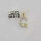 10k Real Yellow Gold Genuine Diamond Initial A-Z Alphabet Charm Letters Pendent