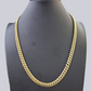 14K Solid Yellow Gold 9mm Miami Cuban Link Chain Necklace 24" Inch 14Kt