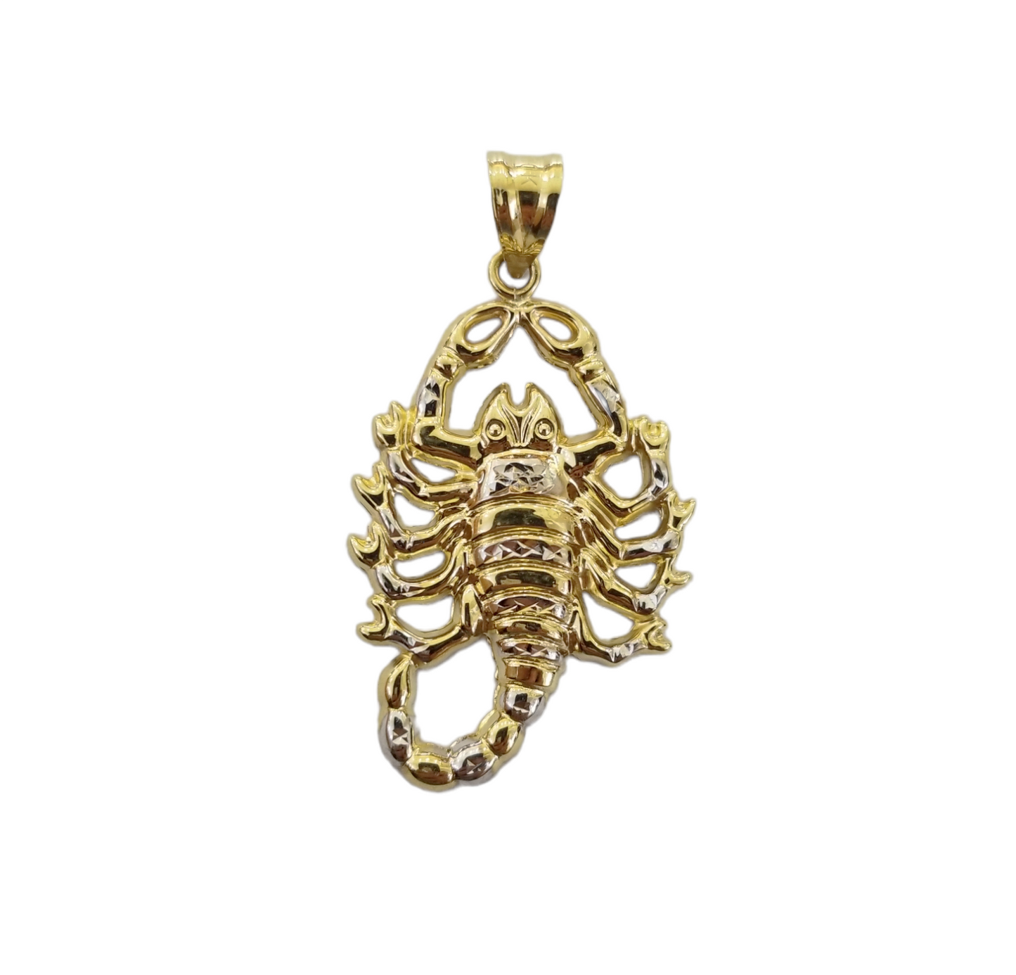 10k Yellow Gold Scorpion Pendent 3mm  20" 22" 24" 26" 28" Inch Miami Cuban Chain