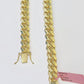 14k Gold 8mm Miami Cuban Link Chain 22" Necklace Solid Yellow Gold Link
