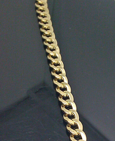 Men Real 10K Yellow Gold Cuban Link Bracelet 8 Inches 12.5 gm Rope Franco