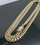 10k Yellow Gold Men 8.5 mm Real Miami Cuban Chain Necklace Box Lock 20" inch