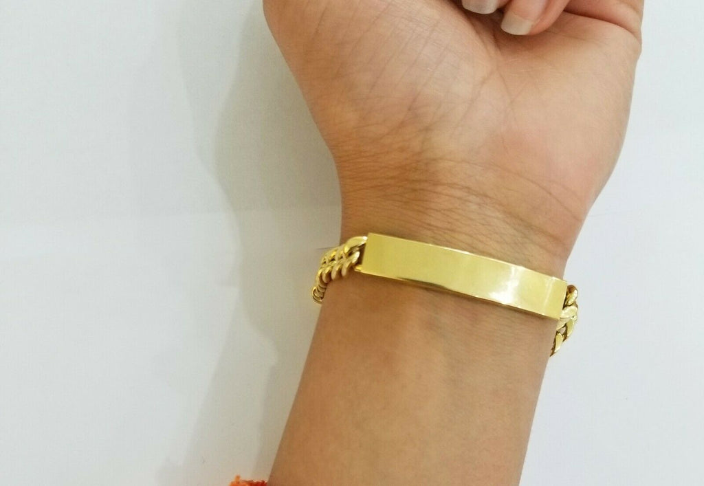 Mari Adjustable Medical Alert Bracelet in Black and Gold