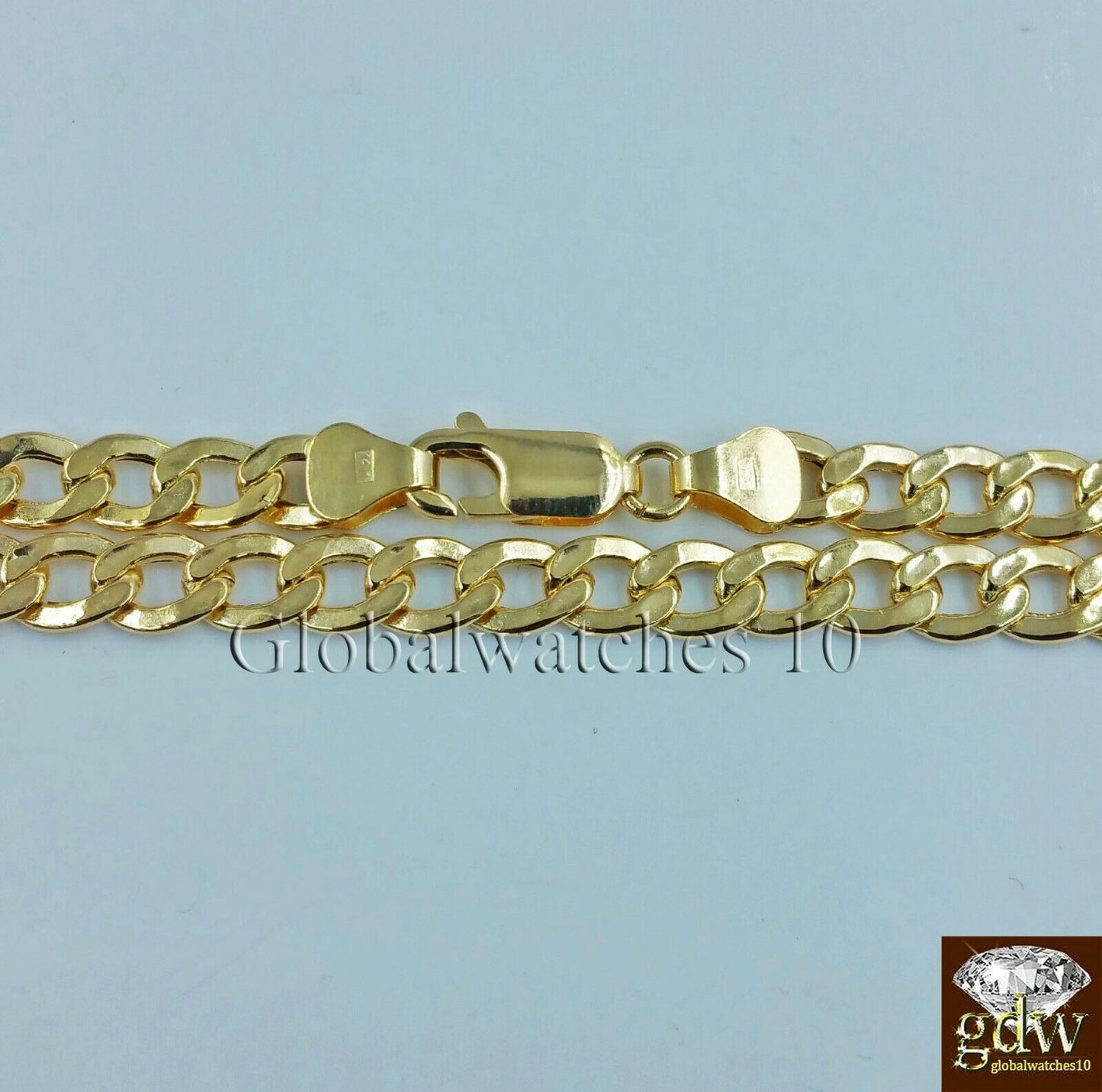 REAL 14k Men Gold Cuban Link Bracelet 8 inch Strong Link 7.5mm