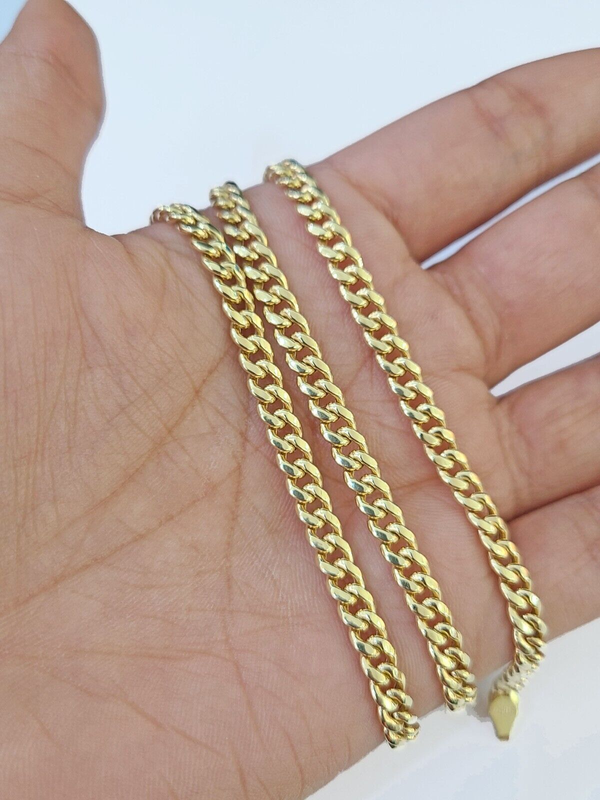 14k Gold Miami Cuban Link Chain Necklace 5mm 22" box Lock REAL 14kt Yellow Gold