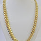 14k Gold 8mm Miami Cuban Link Chain 22" Necklace Solid Yellow Gold Link