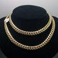 REAL 10k Gold Miami Cuban Chain 7mm 17" Inch Necklace Box Lock Choker Women Men