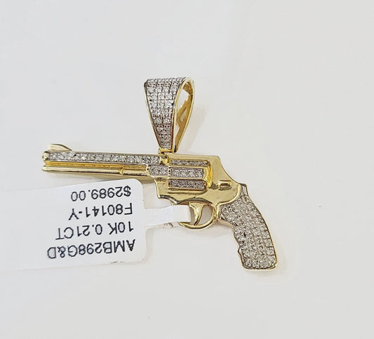 Best 10K Military Gun Pendant/Charm Made With Yellow Gold and Diamonds