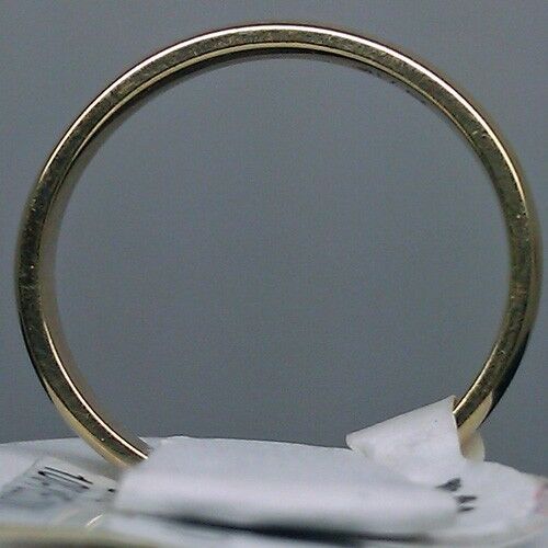 Real 10k Yellow Gold Plain band Ring 3mm Wedding engagement Ring Size 10