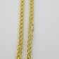 Real 14KT SOLID Yellow Gold 4mm Rope Chain Diamond Cut 24" Inches Lobster Lock
