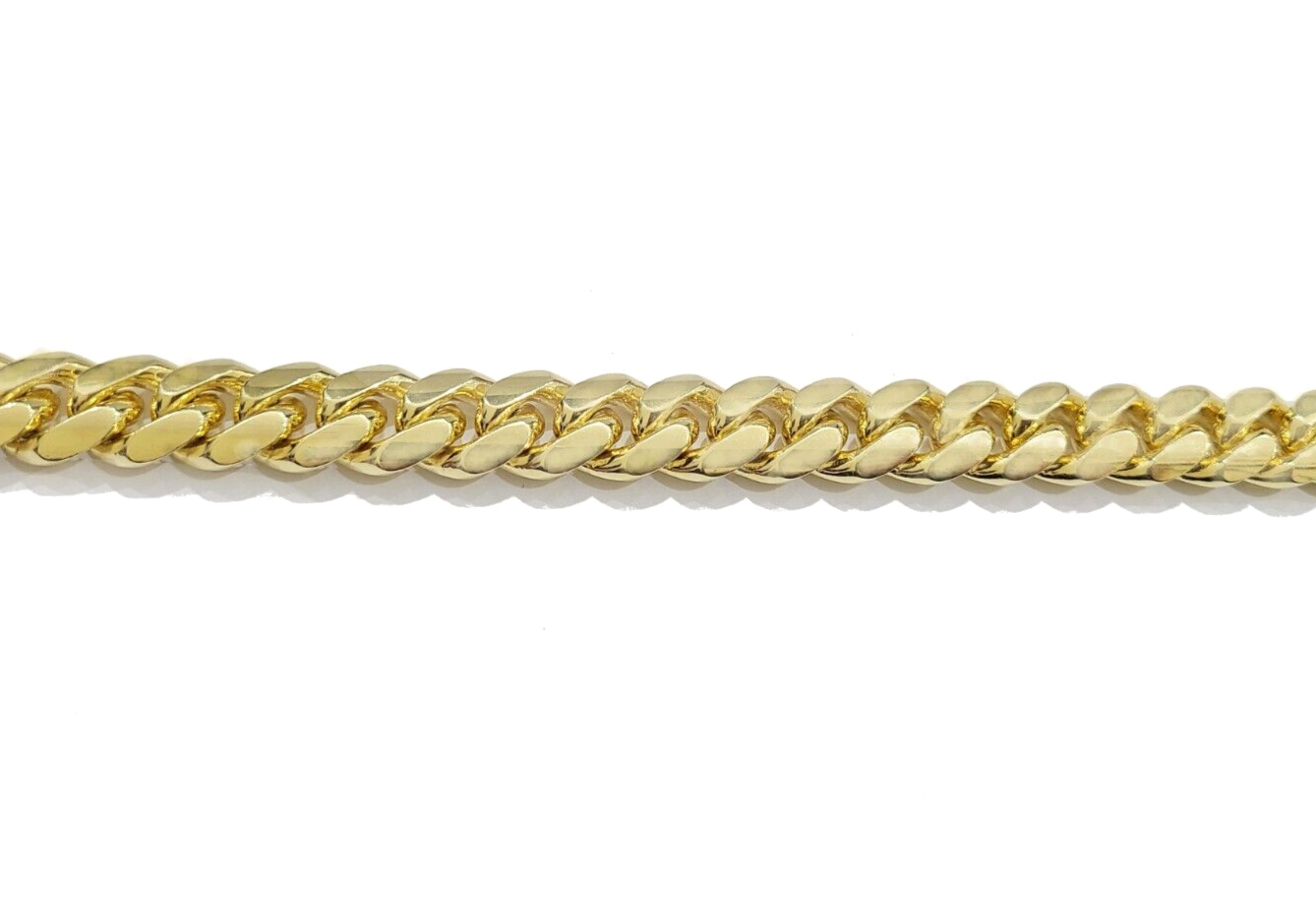 14kt Solid Yellow Gold Miami Cuban Bracelet Real 14k 13mm 9.5 inches Box Lock