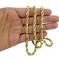 10k Real Gold Chain Solid Rope Necklace 7mm 20 Inch On Sale Free Shipping