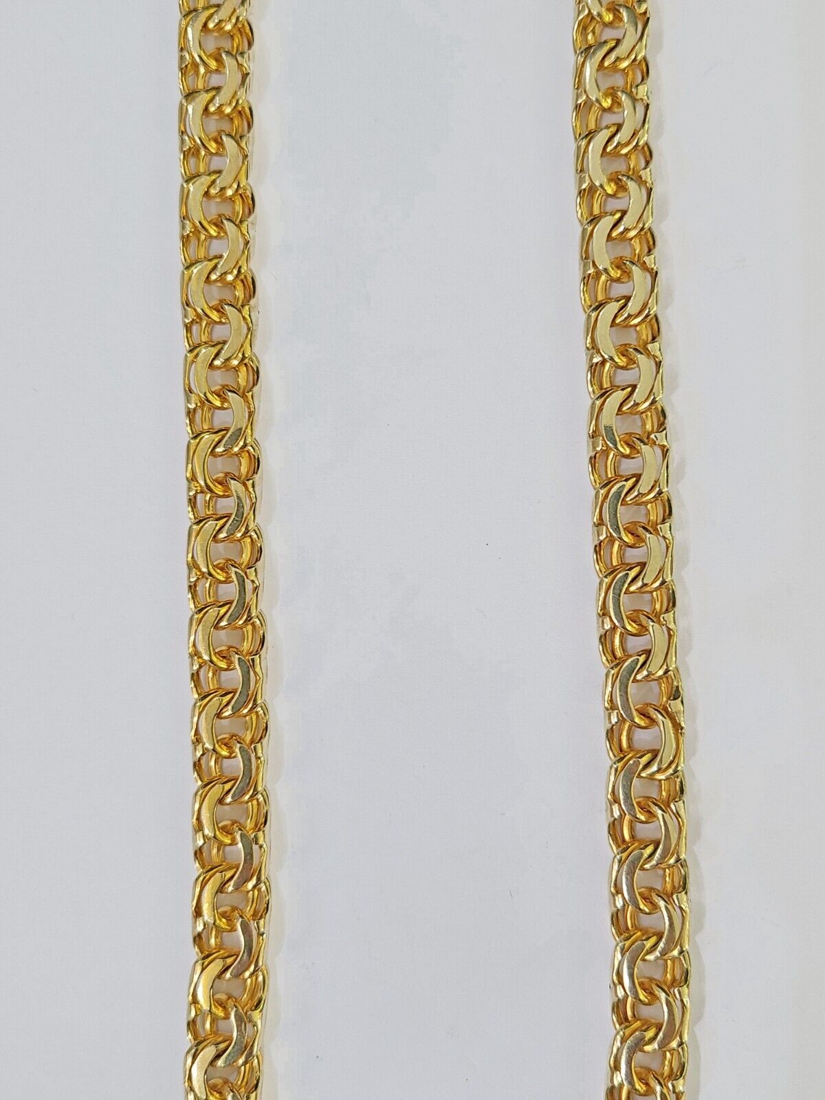 Real 10k Gold Chino Heart ID Chain 7mm 22Inch Yellow necklace Real gold