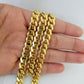 Real 10k Gold Royal Miami Cuban Monaco Link Chain 8mm 24" yellow gold necklace