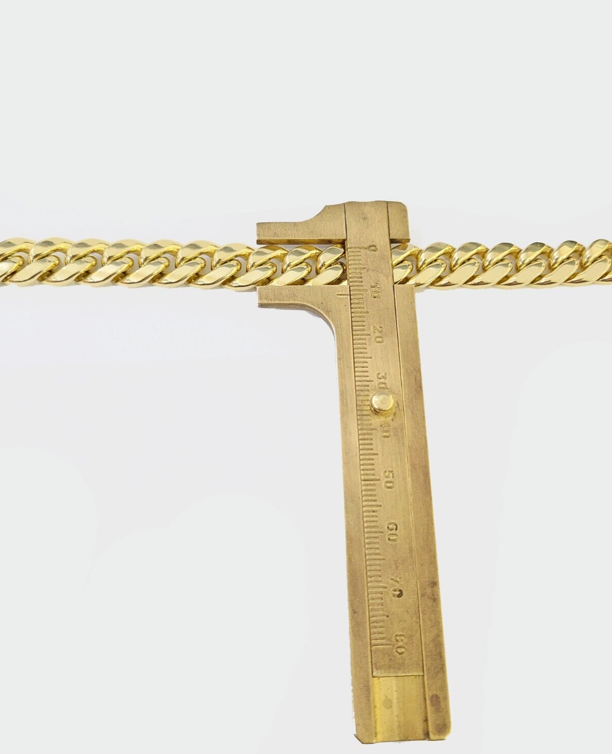 Real 10k Solid Yellow Gold 22" Inch 10mm Miami Cuban chain Necklace Box Lock