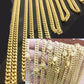 Real 10k Gold Miami cuban Link Chain 5.5 to 6mm Necklace 18 inch Box Lock Link