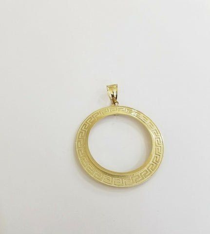 REAL 14k Gold Basel Charm ,beautiful circular yellow gold pendent,14kt