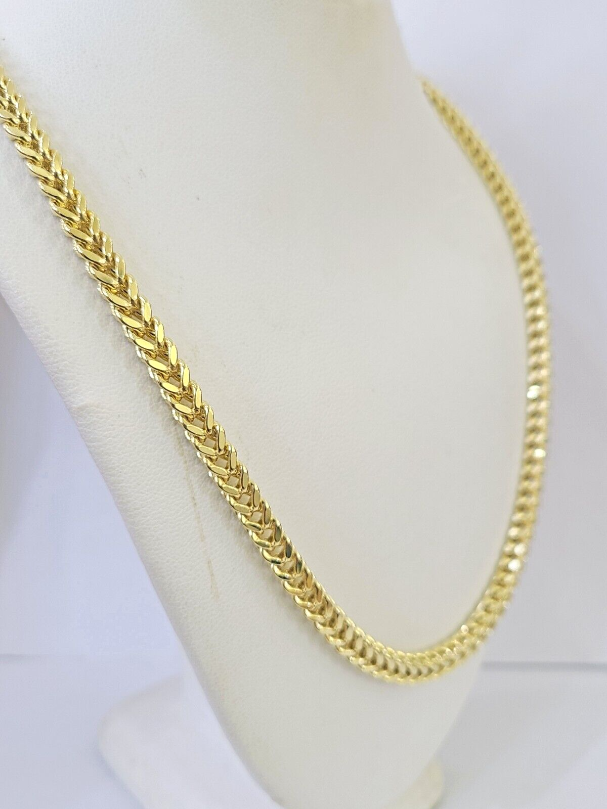 Real 10k Franco Yellow gold Chain 4mm 24inch necklace lobster lock 10kt