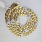 10K Yellow Gold 12mm Miami Cuban Mariner Link Chain Necklace 22" Inch Real 10Kt