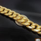REAL 10k Gold Miami Cuban Bracelet 18MM BOX LOCK Mens Bracelet 8 inch