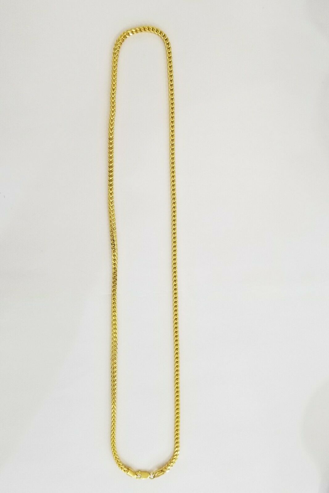 Real 10k Franco Yellow gold Chain 3mm 26 inch necklace lobster lock 10kt