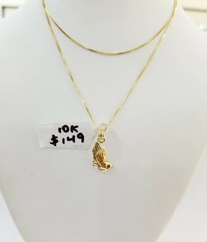REAL 10k Gold Chain Pendant Under $150 10k Yellow Gold Necklace & Pendant Set
