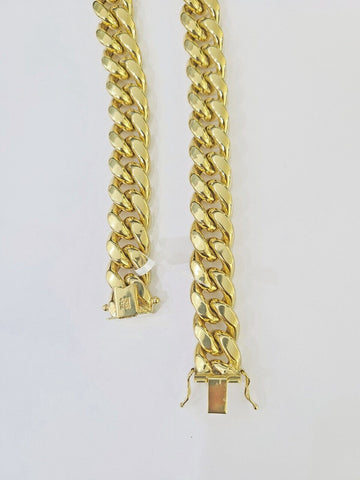 10k Real Miami Cuban Royal Link Chain 24 inch 13mm Genuine Yellow Genuine