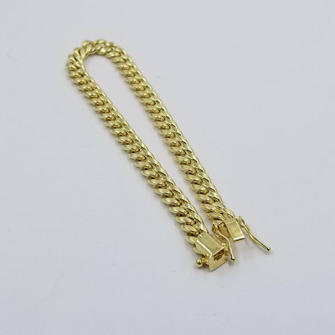 10K Real Yellow Gold Miami Cuban Bracelet 5.5 to 6mm Link 6.5 inch  Box Lock