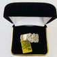 Real 10k Yellow Gold Diamond Ring Men Engagement Wedding Ring
