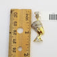 Real Diamond Egyptian Queen Nefertiti Pendant 10K Yellow Gold Charm Men