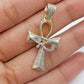 10k Real Gold Cross Evil Eye Pendant Genuine Diamonds Charm 10KT