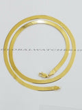 Solid 10K Gold 5mm-15mm Herringbone Necklace Bracelet 16-24" Chain Yellow Gold