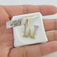 10k Real Yellow Gold Genuine Diamond Initial A-Z Alphabet Charm Letters Pendent