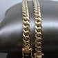 Real 10k Gold Miami cuban Link Chain 5.5 to 6mm Necklace 18 inch Box Lock Link