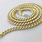 Solid Real 10k Gold Chain Miami Cuban Link 6mm Box Lock 22" Yellow Gold Necklace