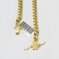 10K Yellow Gold Miami Cuban Link Chain SOLID Real 5mm