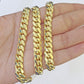 14k Gold 8mm Miami Cuban Link Chain 22" Necklace Solid Yellow Gold Link