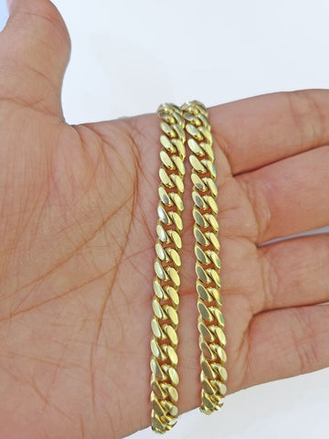 Buy The Best 14k Gold Miami Cuban Link Chain Necklace 6mm 26" Box Lock Real 14kt Yellow Gold in Texas, USA. Free Shipping. Top Seller. 30 Days Return. Buy Now!