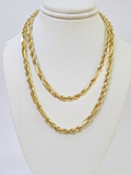 10k Solid Yellow Gold Milano Rope chain 4mm 26Inches Genuine Necklace