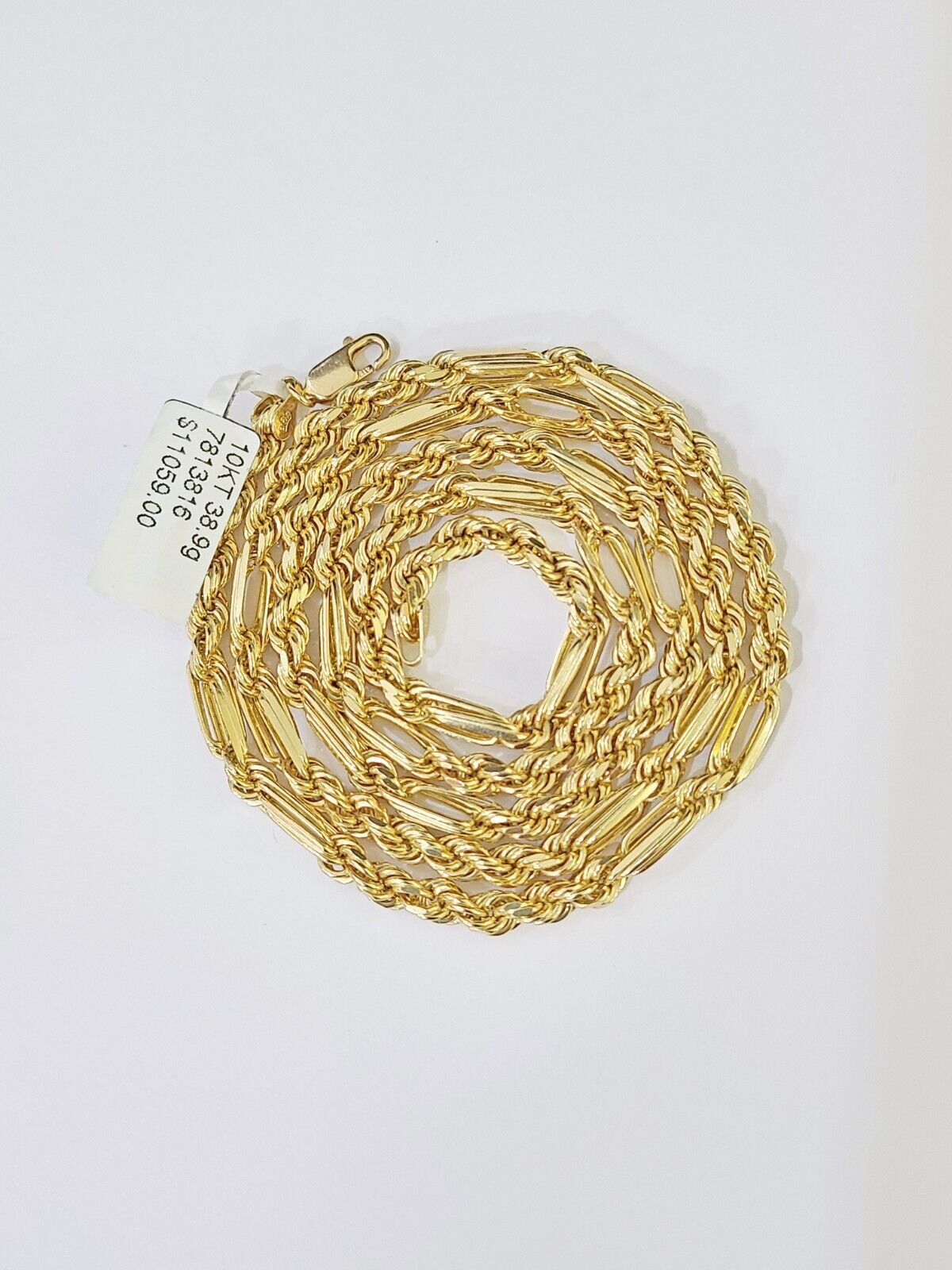 10k Solid Yellow Gold Milano Rope chain 4mm 26Inches Genuine Necklace