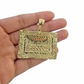 Real 10K Yellow Gold Last Supper Pendent Charm 2" Inch