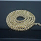 Real 10k Yellow Gold Byzantine Box Chain Necklace 26"Inches Men
