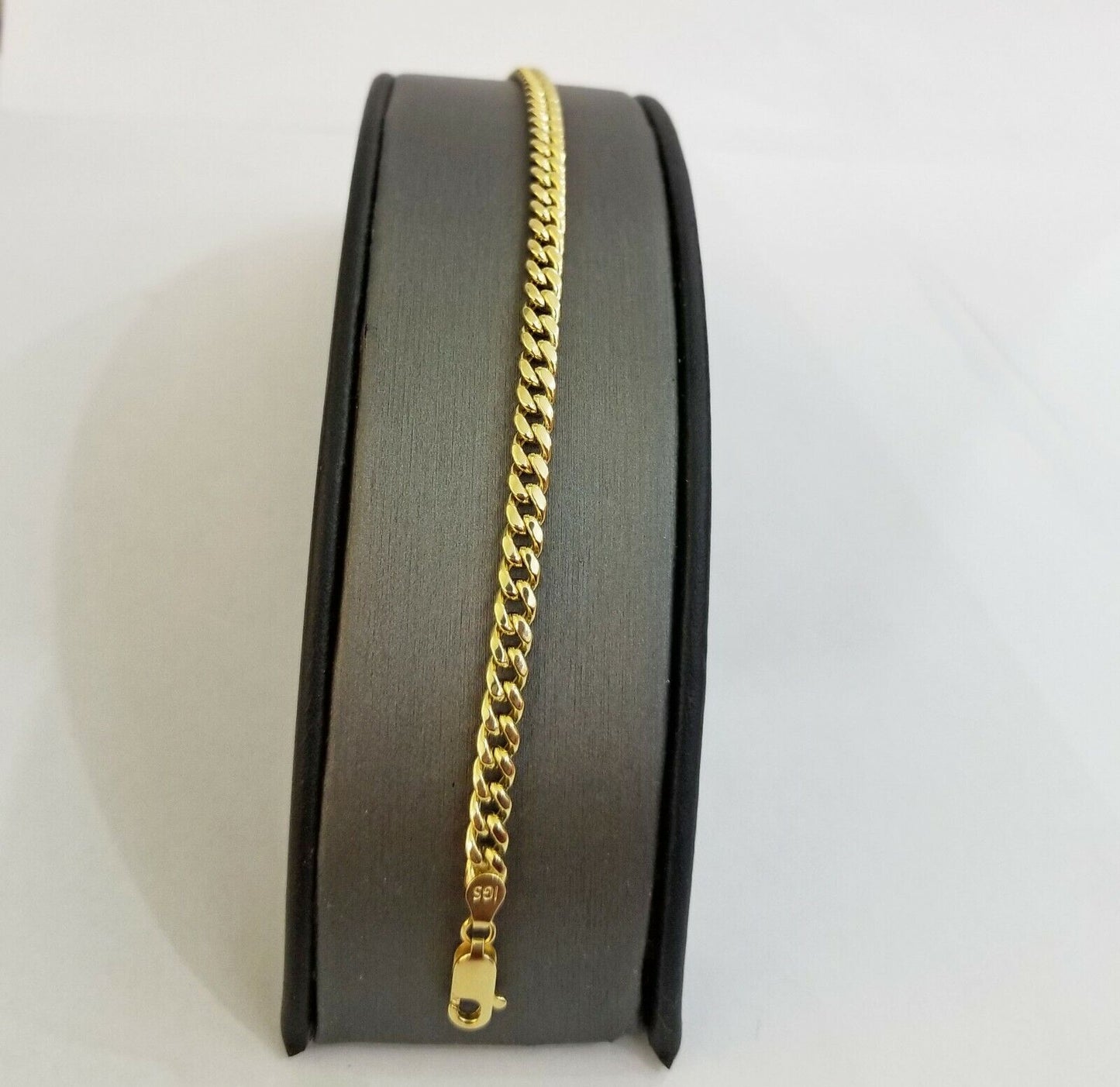 10k Yellow Gold Miami Cuban Bracelet 7" 5mm lobster lock men women hand chain