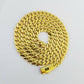 Real 10k Gold Royal Miami Cuban Monaco Link Chain 8mm 24" yellow gold necklace
